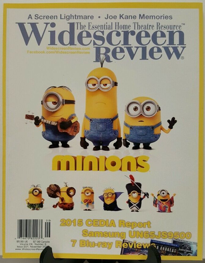 WIDESCREEN REVIEW magazine side cover Issue 201 November 2015