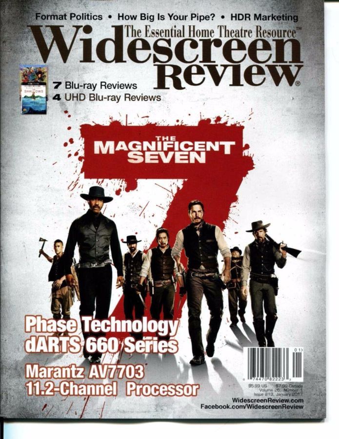 WIDESCREEN REVIEW magazine side cover Issue 213 January 2017
