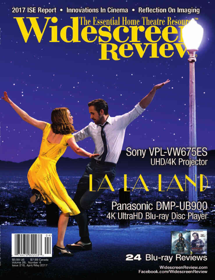 WIDESCREEN REVIEW magazine side cover Issue 216 April/May 2017