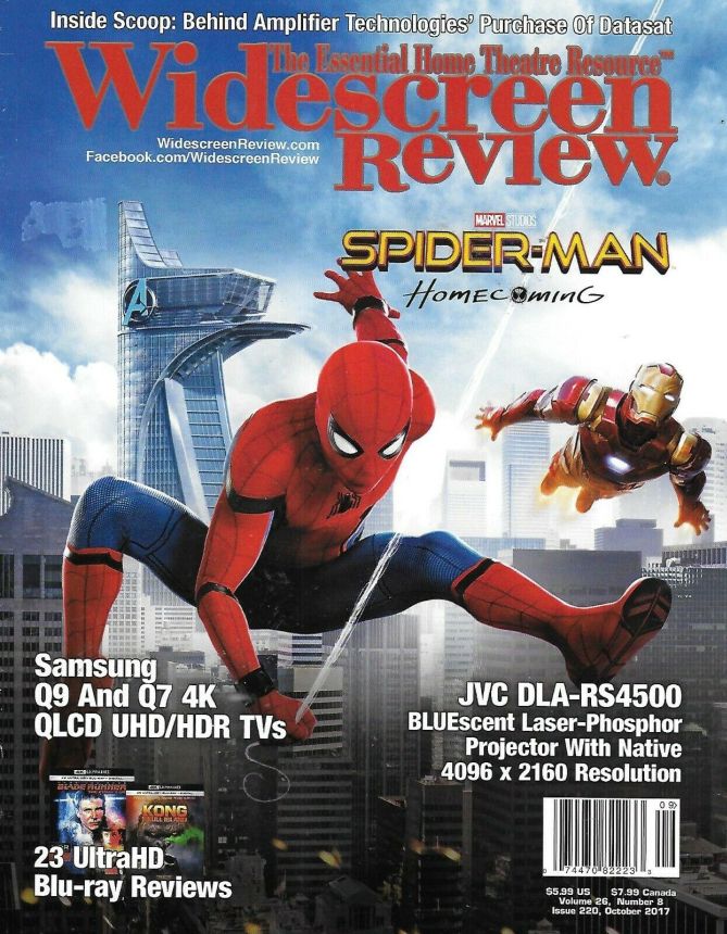 WIDESCREEN REVIEW magazine side cover Issue 220  October 2017