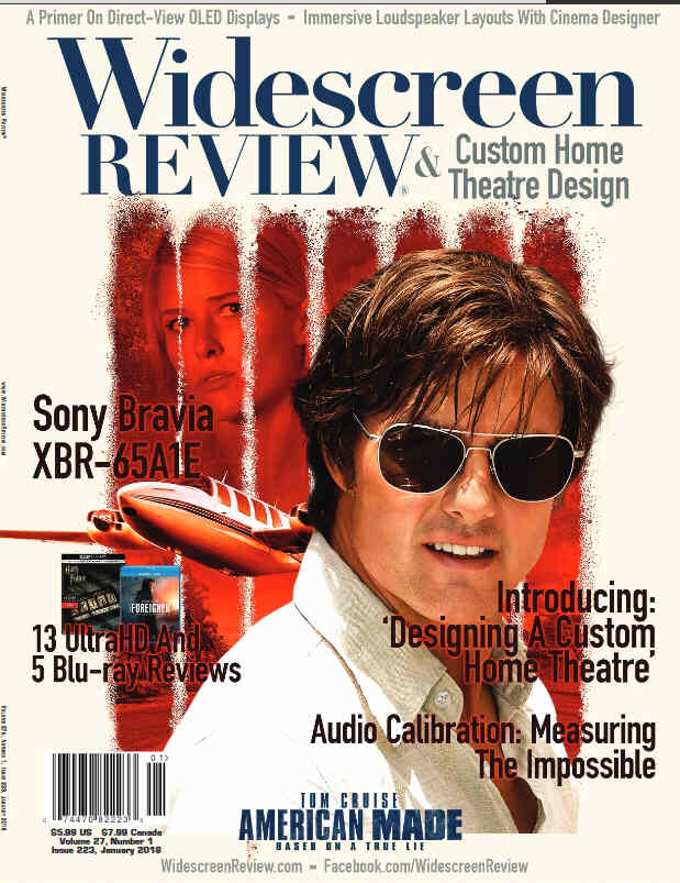WIDESCREEN REVIEW magazine side cover Issue 223  January 2018