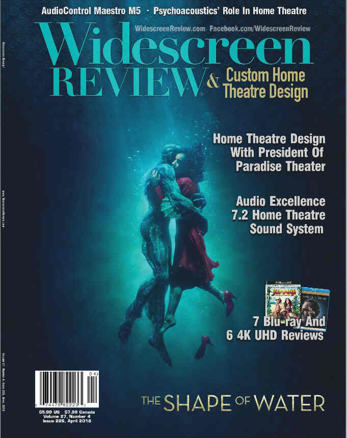 WIDESCREEN REVIEW magazine side cover Issue 226  April 2018