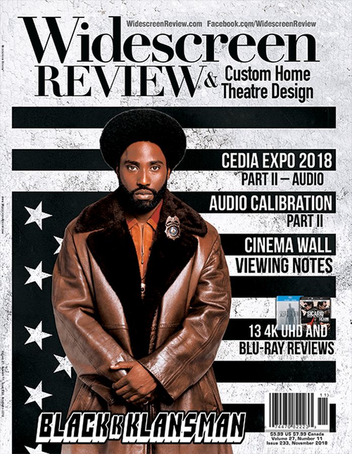 WIDESCREEN REVIEW magazine side cover Issue 233  November 2018
