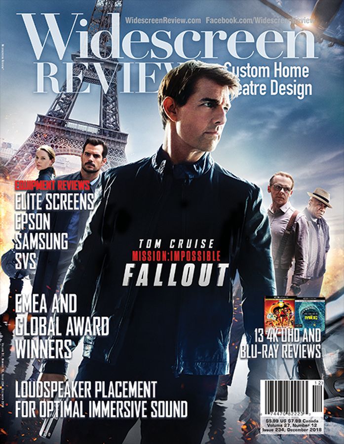 WIDESCREEN REVIEW magazine side cover Issue 234  December 2018