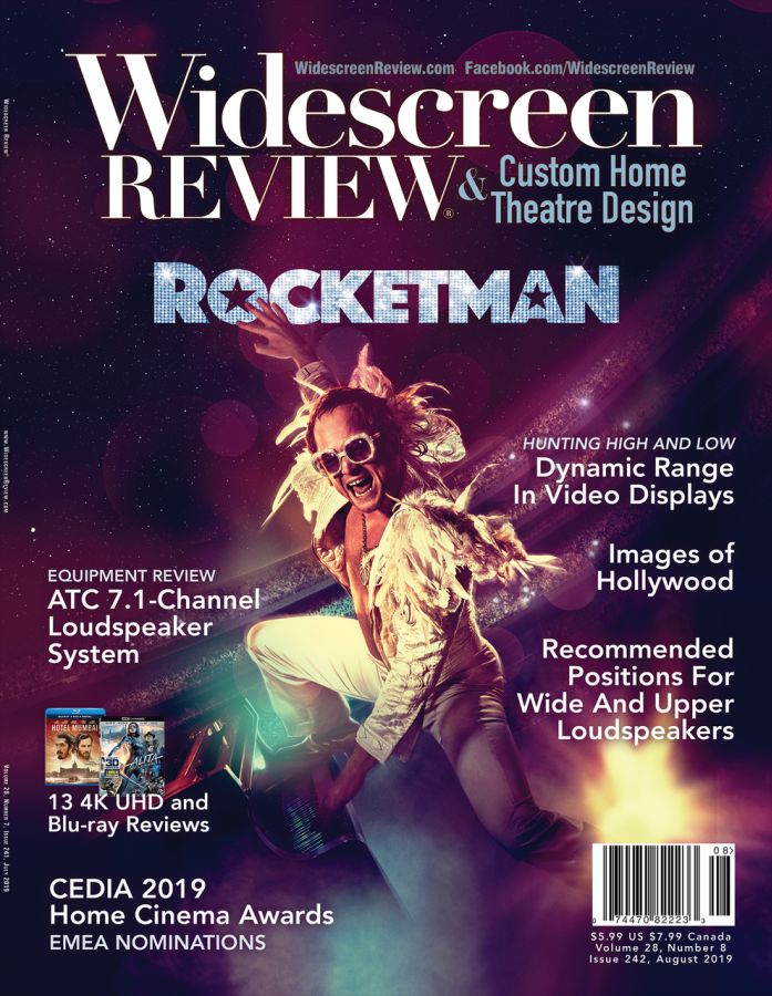 WIDESCREEN REVIEW magazine side cover Issue 242  August 2019