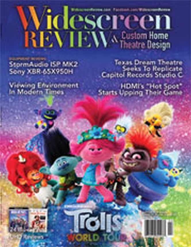 WIDESCREEN REVIEW magazine side cover Issue 250  June/July 2020