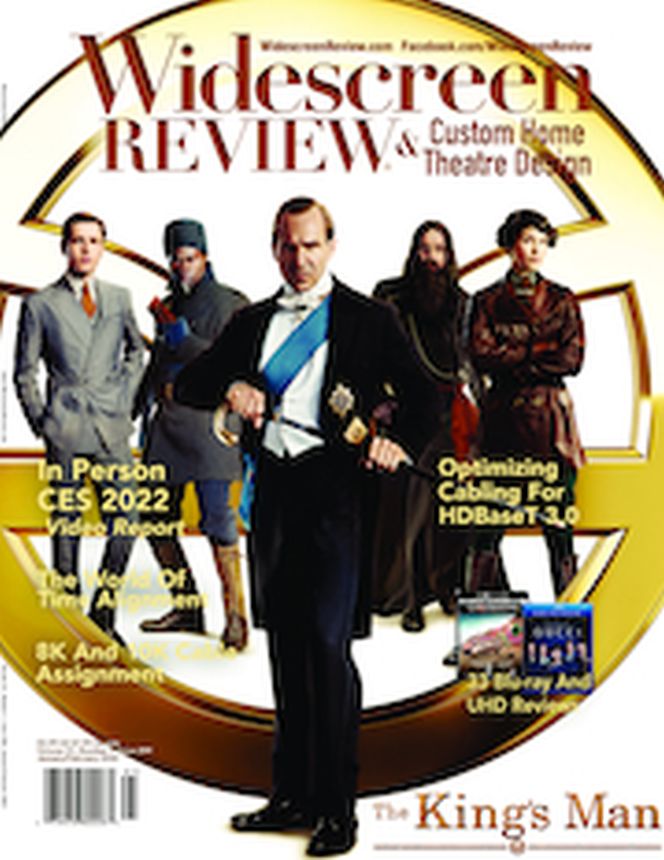 WIDESCREEN REVIEW magazine side cover Issue 259  January/February 2022
