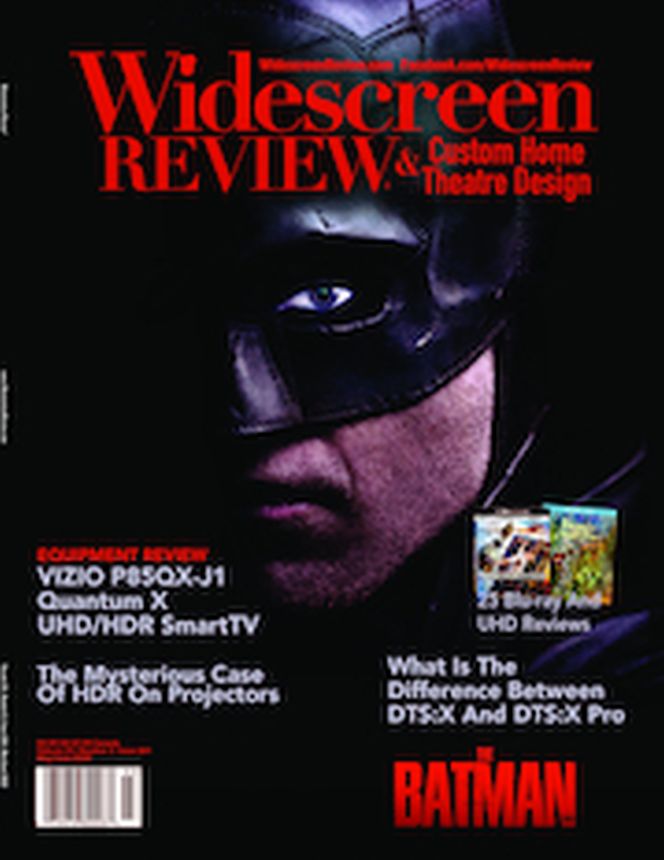 WIDESCREEN REVIEW magazine side cover Issue 261  May/June 2022