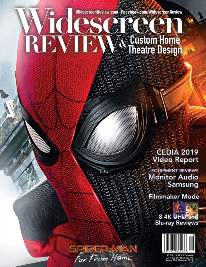WIDESCREEN REVIEW magazine side cover Issue 244  October 2019