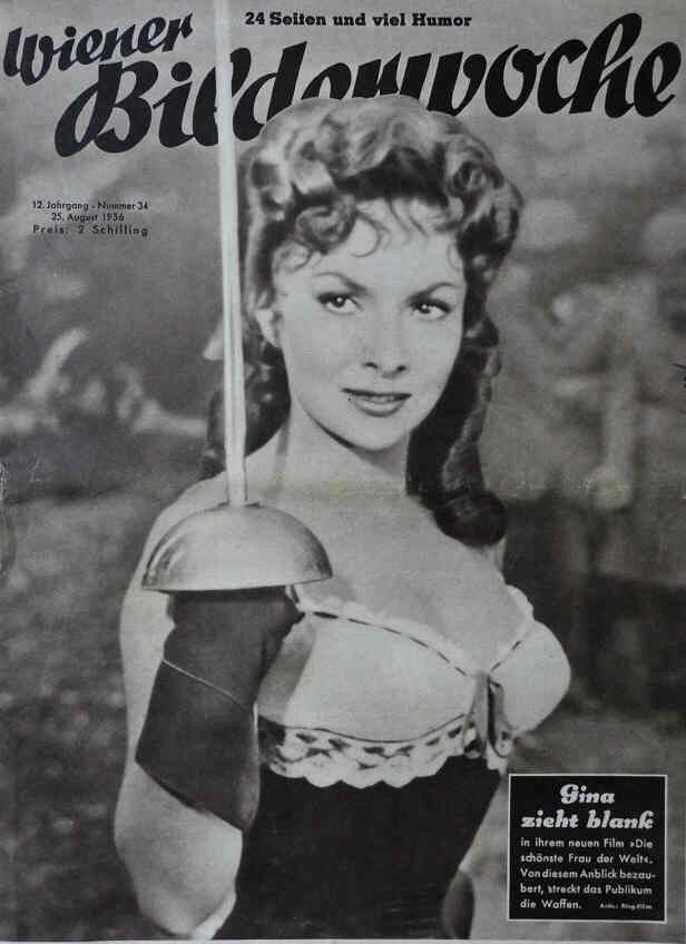 WIENER BILDERWOCHE magazine side cover Issue 34 25 August 1956