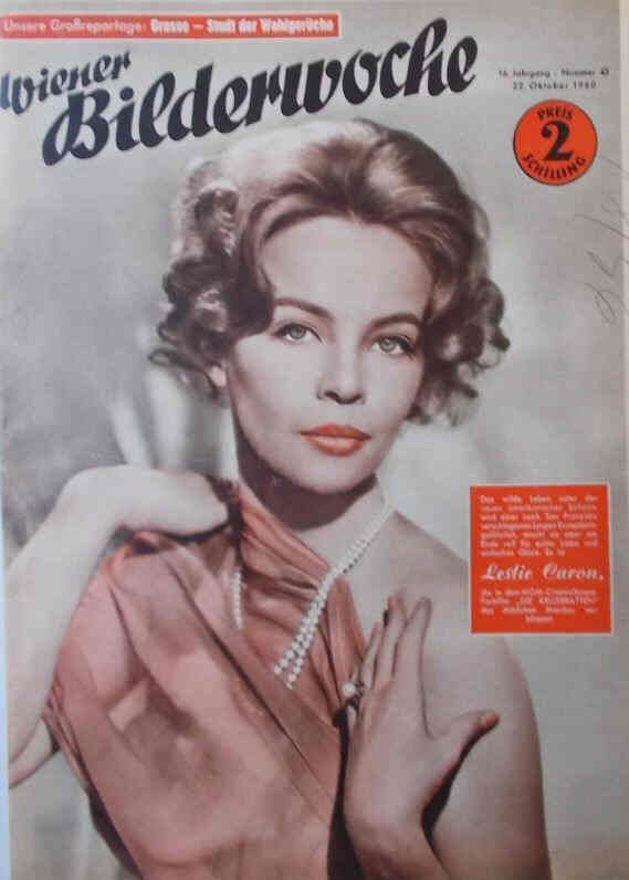 WIENER BILDERWOCHE magazine side cover Issue 43 22 October 1960