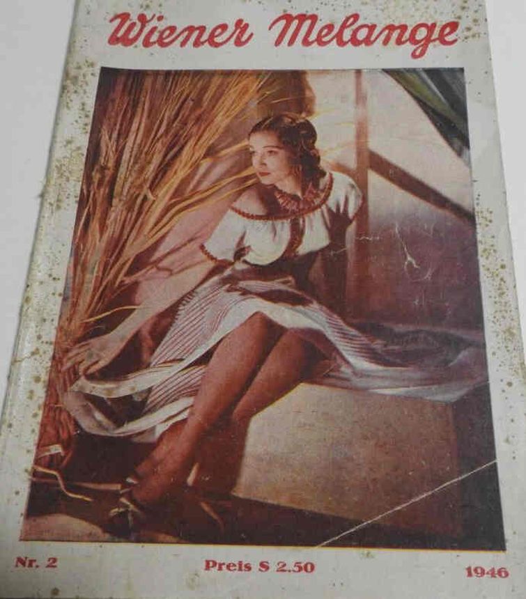 WIENER MELANGE magazine side cover Issue 2   1946