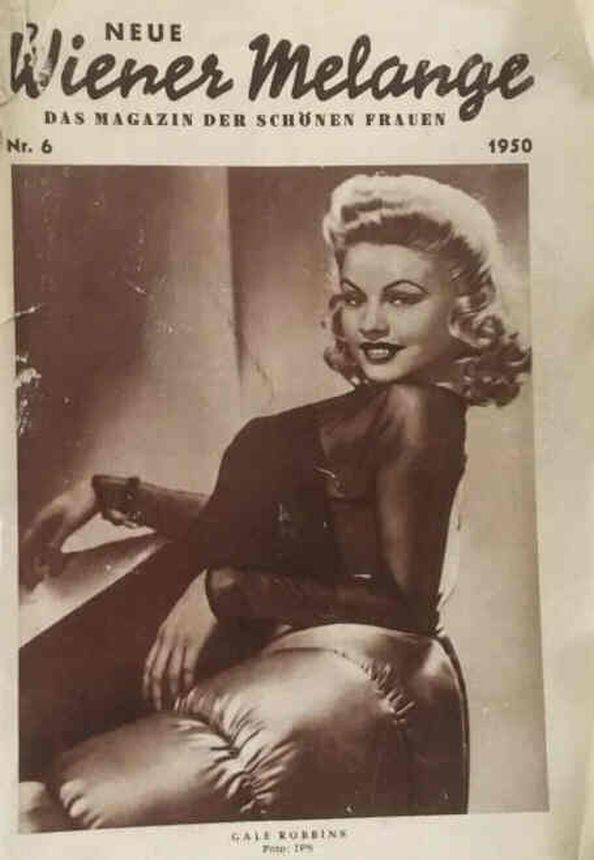 WIENER MELANGE magazine side cover Issue 6   1950