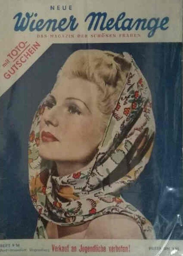WIENER MELANGE magazine side cover Issue 9   1950