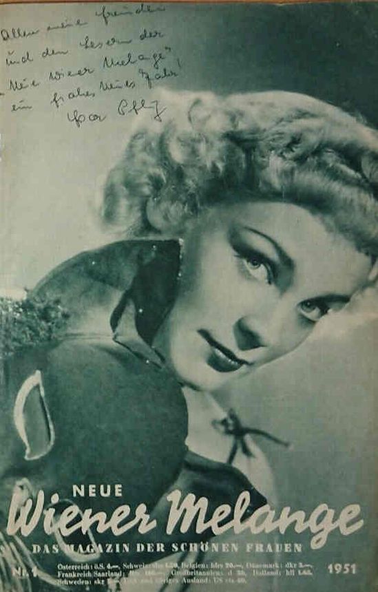 WIENER MELANGE magazine side cover Issue 1   1951