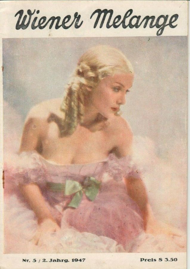 WIENER MELANGE magazine side cover Issue 5  1947