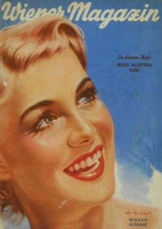 WIENER MAGAZIN magazine side cover September 1950