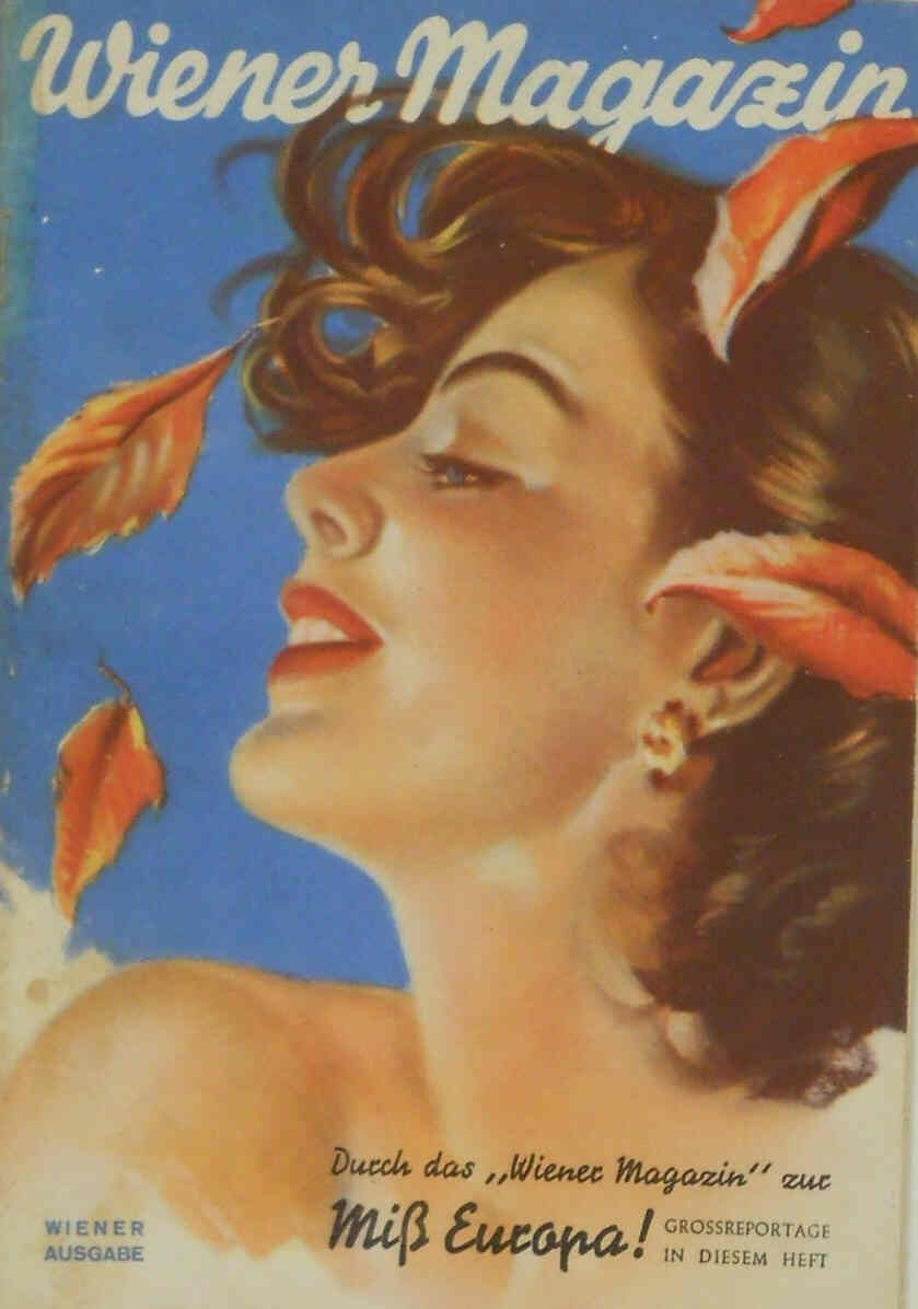 WIENER MAGAZIN magazine side cover October 1950