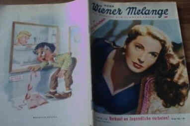 WIENER MELANGE magazine side cover Issue 7  1950