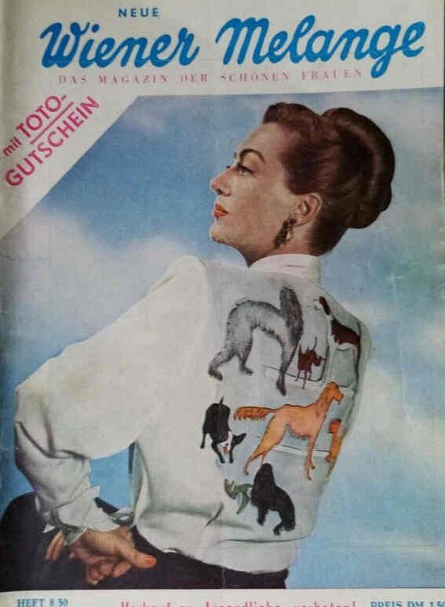 WIENER MELANGE magazine side cover Issue 8  1950