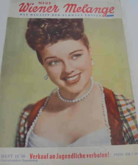 WIENER MELANGE magazine side cover Issue 11  1950