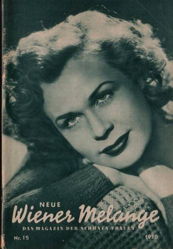 WIENER MELANGE magazine side cover Issue 15  1950
