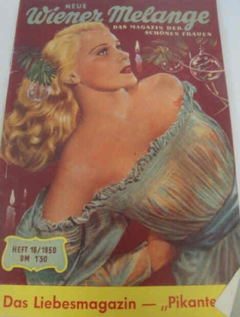 WIENER MELANGE magazine side cover Issue 16  1950