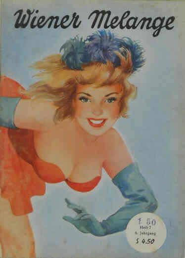 WIENER MELANGE magazine side cover Issue 7  1951