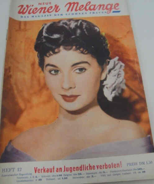WIENER MELANGE magazine side cover Issue 12  1951