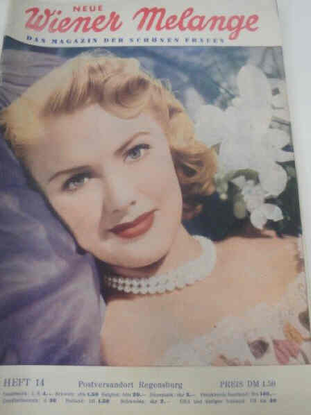 WIENER MELANGE magazine side cover Issue 14  1951