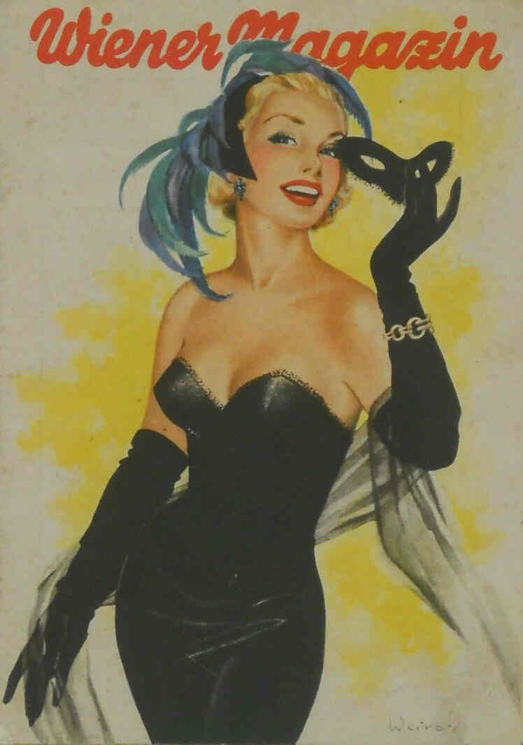 WIENER MAGAZIN magazine side cover February 1952