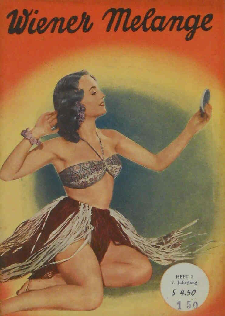 WIENER MELANGE magazine side cover Issue 2  1952
