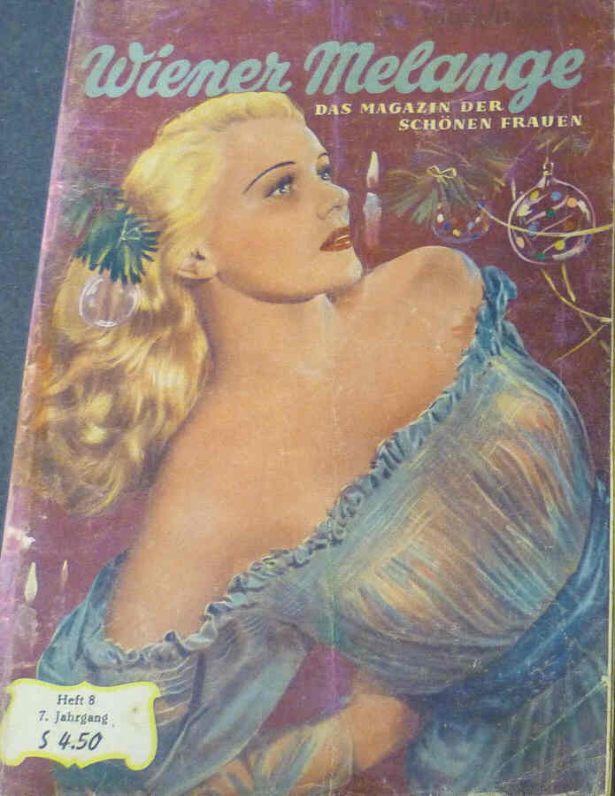 WIENER MELANGE magazine side cover Issue 8  1952