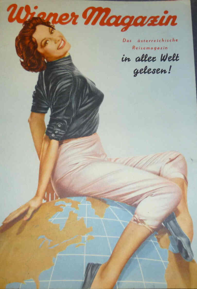 WIENER MAGAZIN magazine side cover September 1954