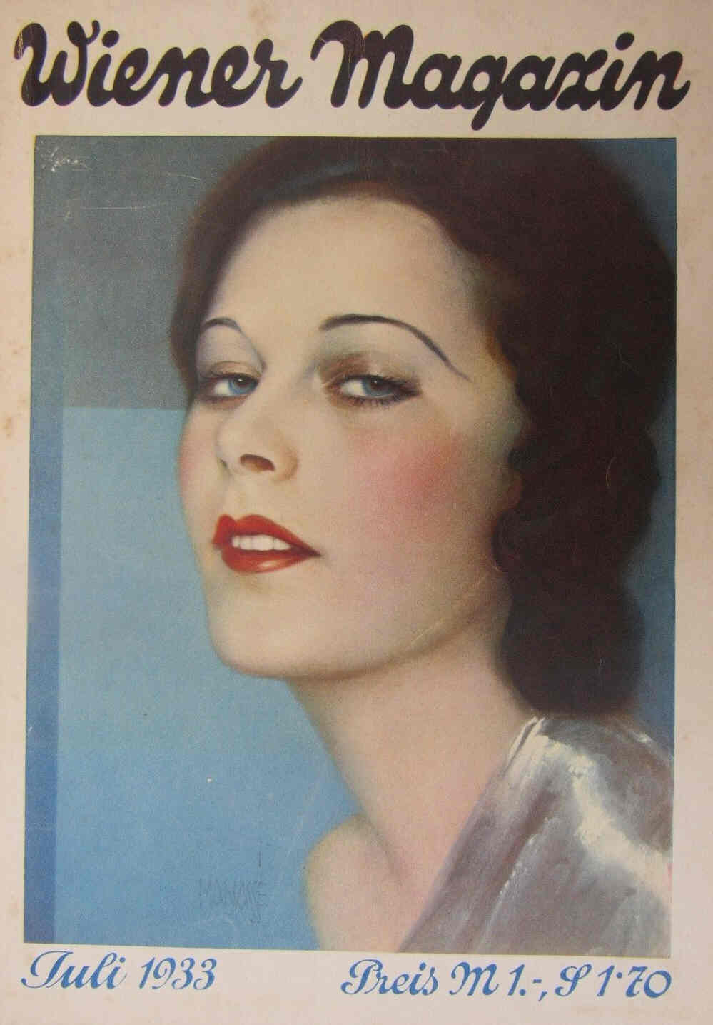 WIENER MAGAZIN magazine side cover July 1933