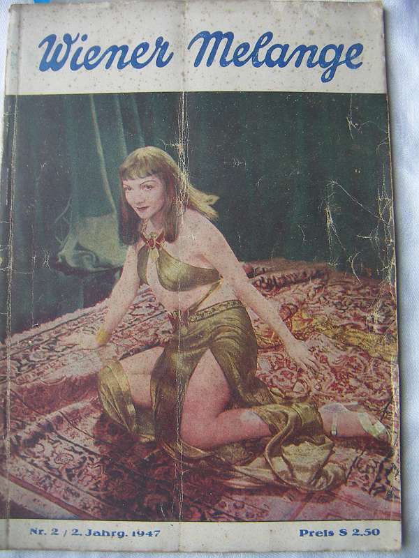 WIENER MELANGE magazine side cover Issue 2   1947