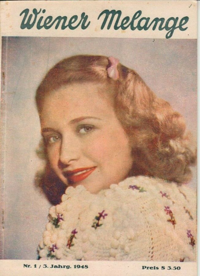 WIENER MELANGE magazine side cover Issue 1   1948