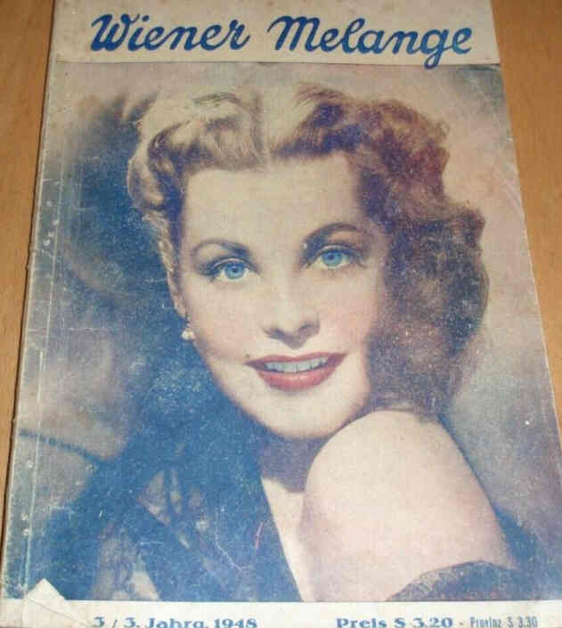 WIENER MELANGE magazine side cover Issue 3   1948
