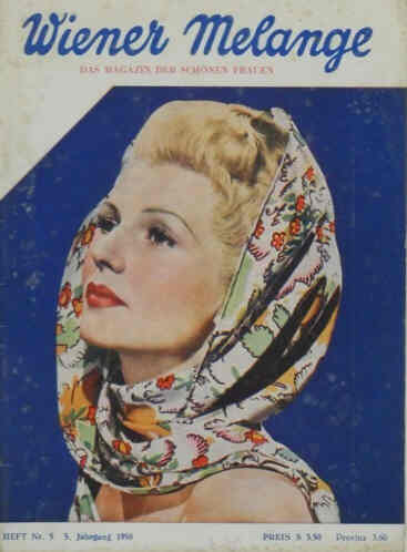 WIENER MELANGE magazine side cover Issue 5   1948