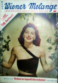 WIENER MELANGE magazine side cover Issue 3   1949