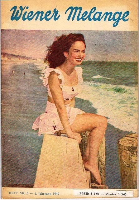 WIENER MELANGE magazine side cover Issue 5   1949