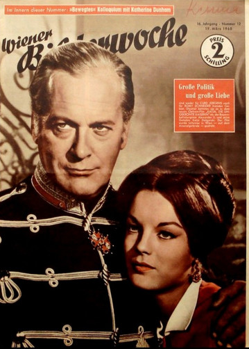 WIENER BILDERWOCHE magazine side cover Issue 12 19 March 1960