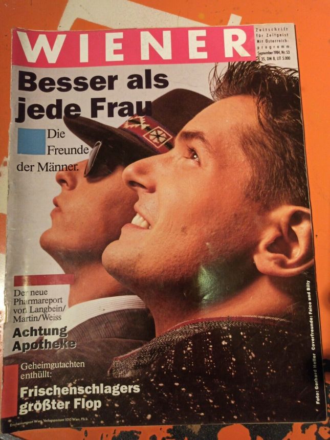 WIENER magazine side cover Issue 53  September 1984