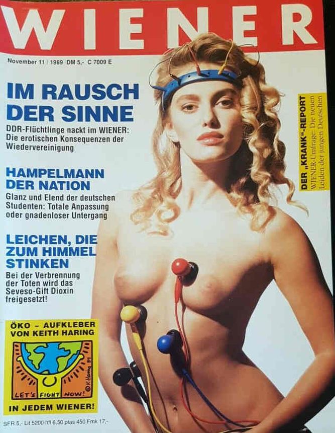 WIENER magazine side cover  November 1989