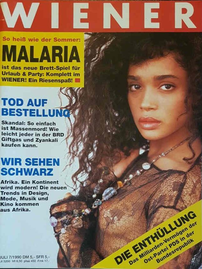 WIENER magazine side cover  July 1990
