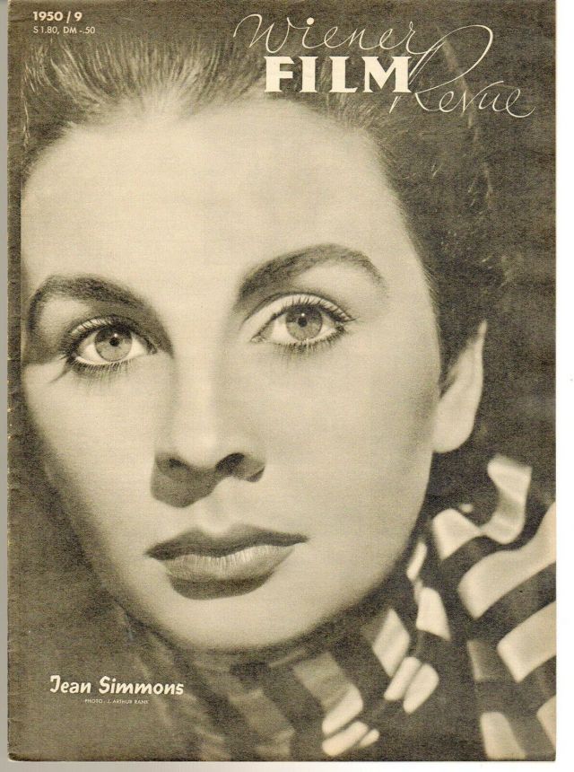WIENER FILM REVUE magazine side cover Issue 9  1950
