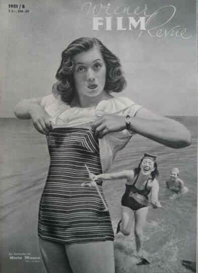 WIENER FILM REVUE magazine side cover Issue 8  1951