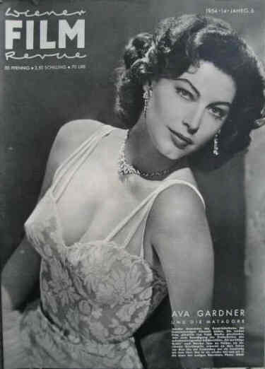 WIENER FILM REVUE magazine side cover Issue 14  1954