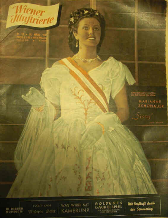 WIENER ILLUSTRIERTE magazine side cover 31 March 1951
