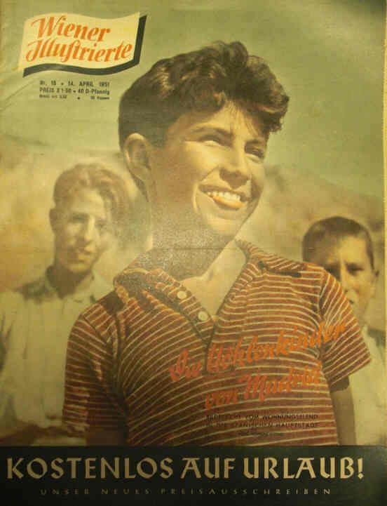 WIENER ILLUSTRIERTE magazine side cover 14 April 1951